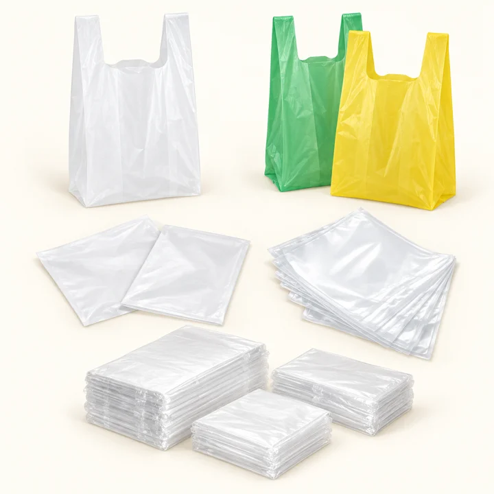 Sacos e sacolas plásticas para embalagem